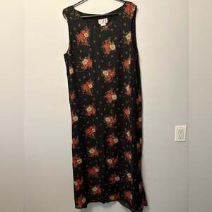 Floral Black Maxi Dress